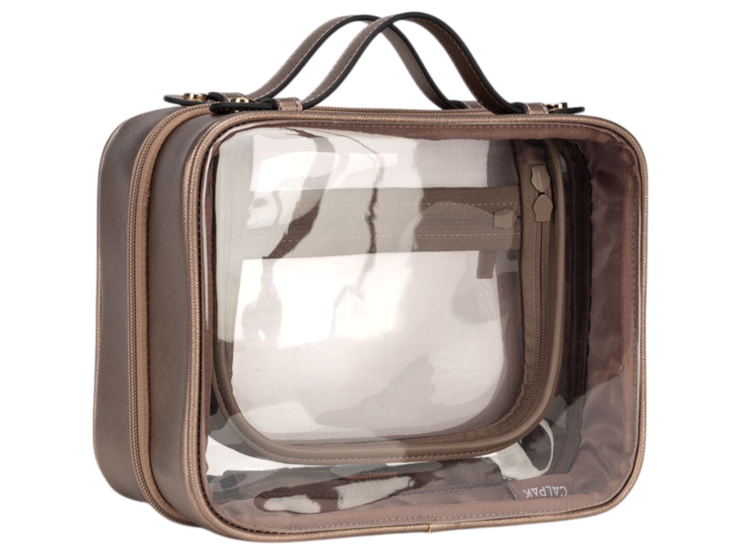 Calpak Medium Clear Cosmetics Case