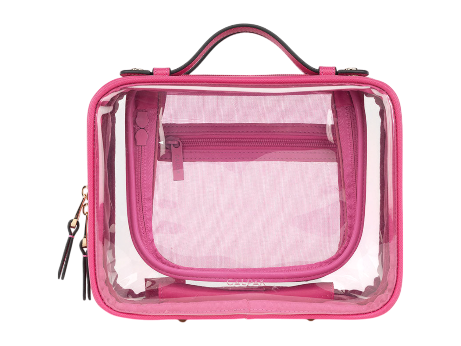 Calpak Medium Clear Cosmetics Case