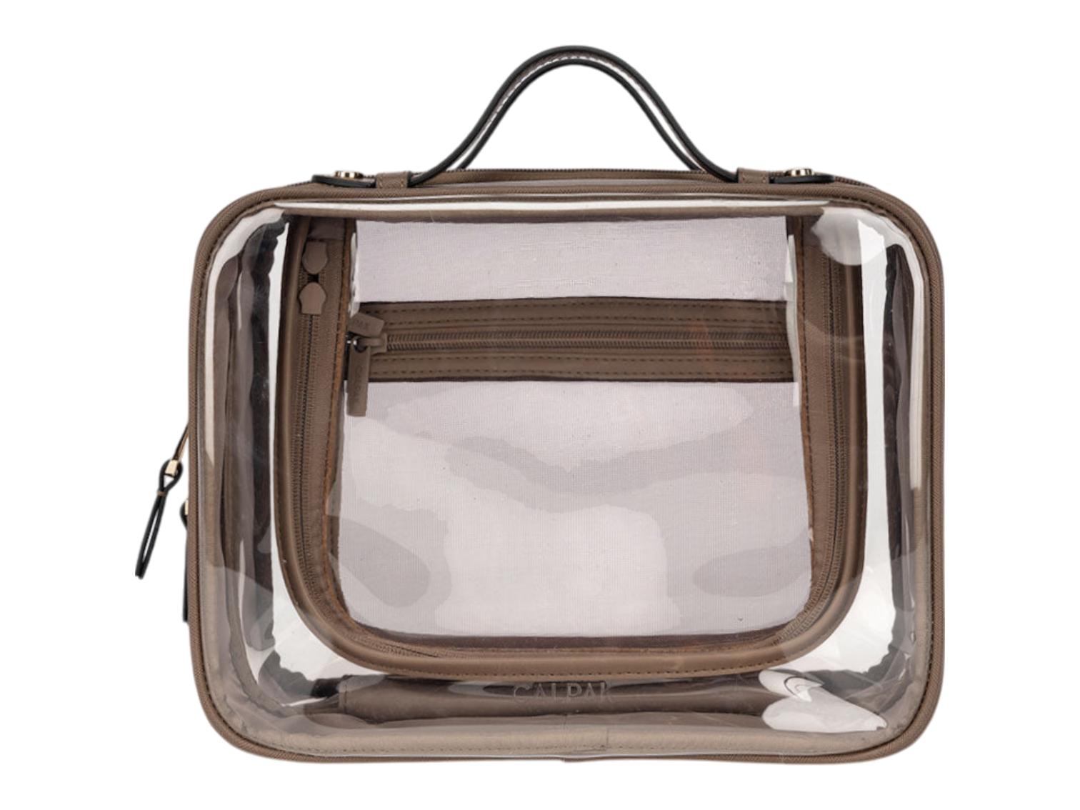 Calpak Medium Clear Cosmetics Case