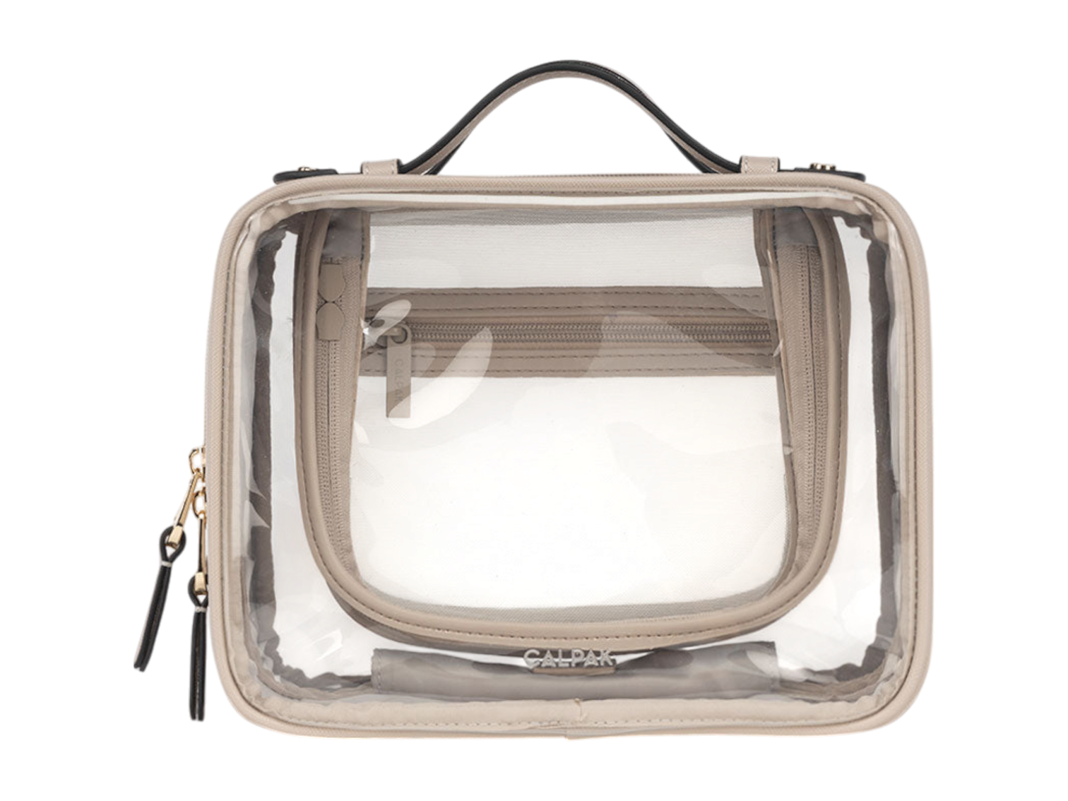 Calpak Medium Clear Cosmetics Case