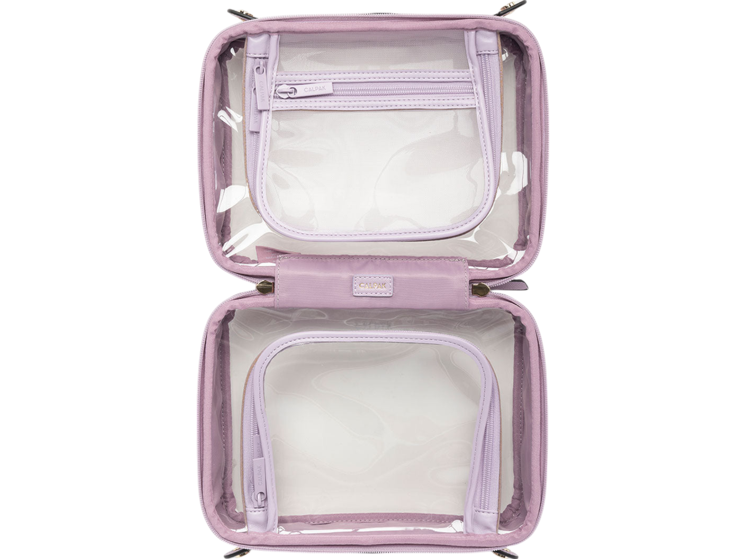 Calpak Medium Clear Cosmetics Case