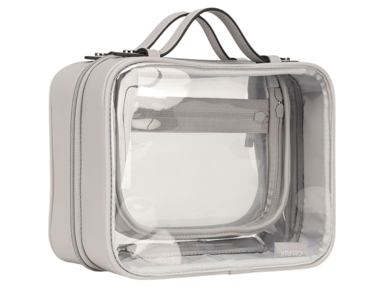 Calpak Medium Clear Cosmetics Case