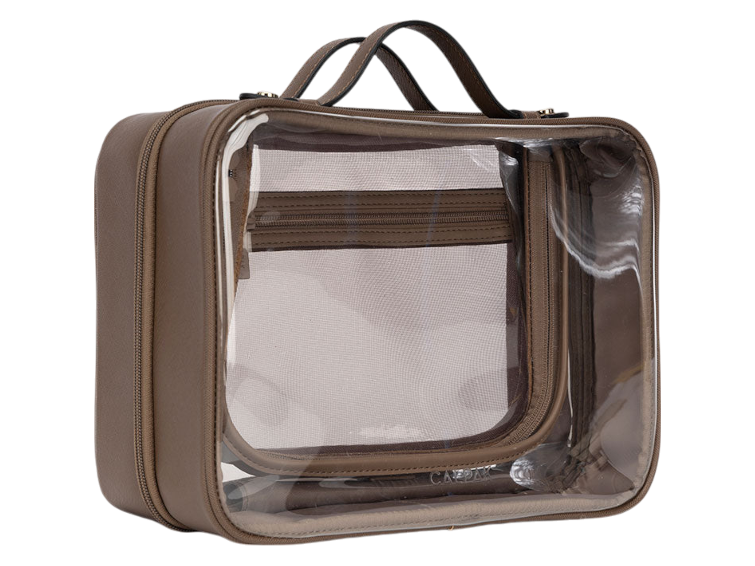 Calpak Medium Clear Cosmetics Case