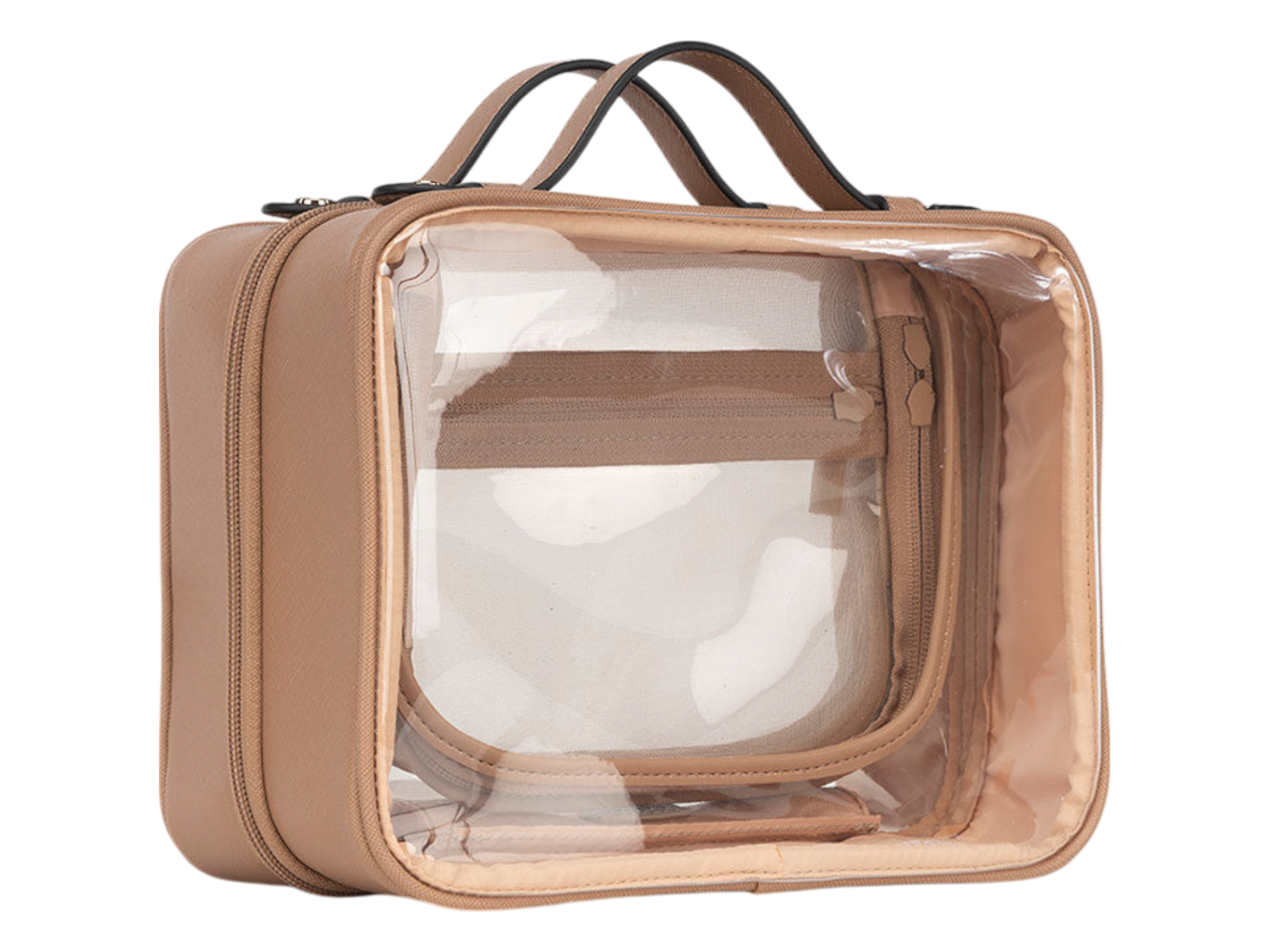 Calpak Medium Clear Cosmetics Case