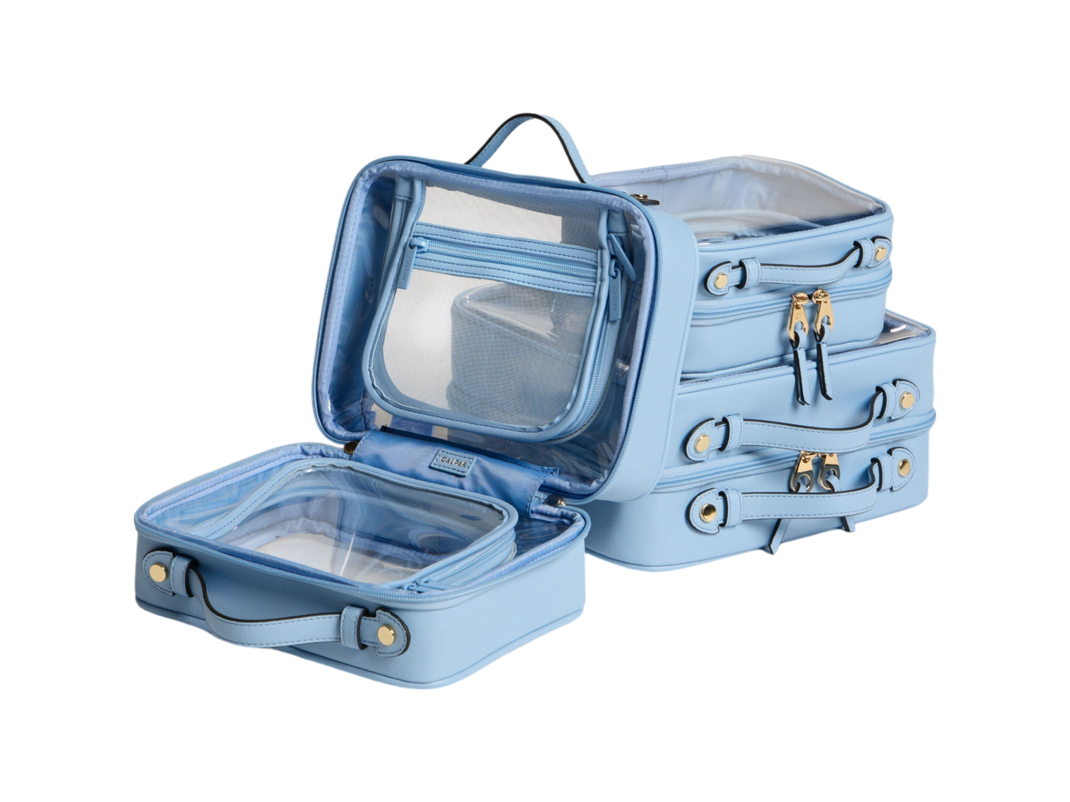 Calpak Medium Clear Cosmetics Case