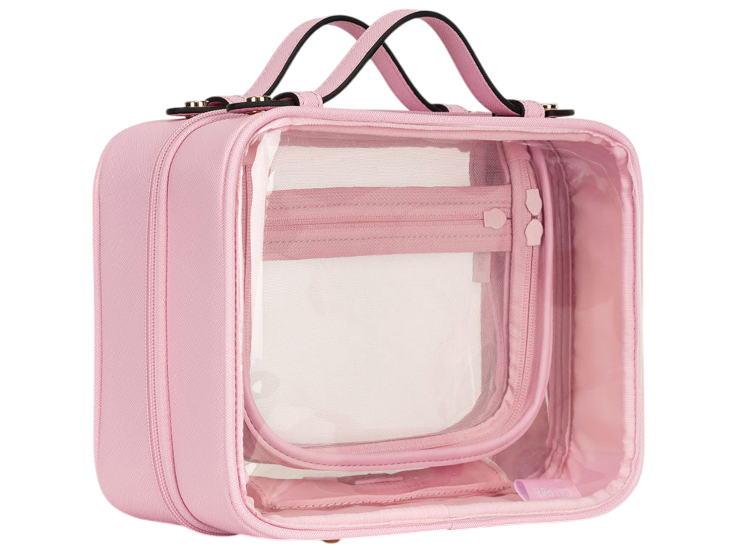 Calpak Medium Clear Cosmetics Case
