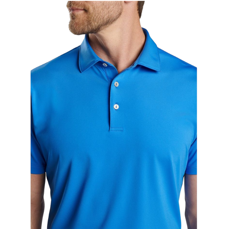 Peter Millar Men's Solid Performance Polo - Self Collar