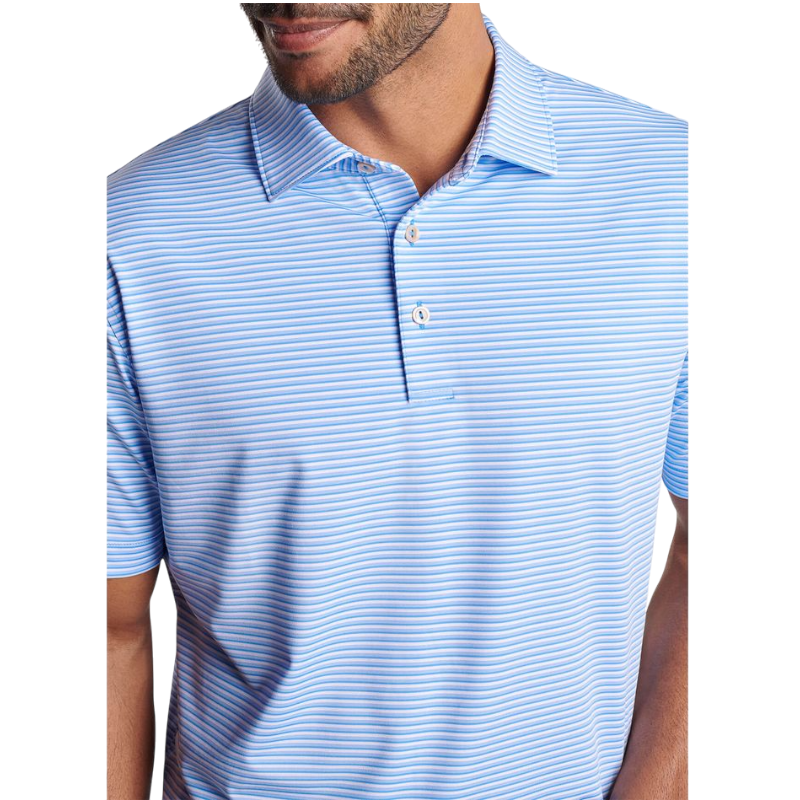 Peter Millar Men's Cedar Performance Jersey Polo