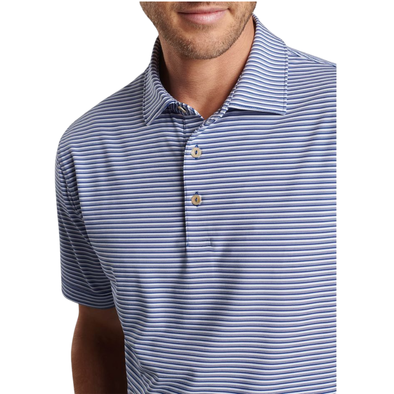 Peter Millar Men's Cedar Performance Jersey Polo