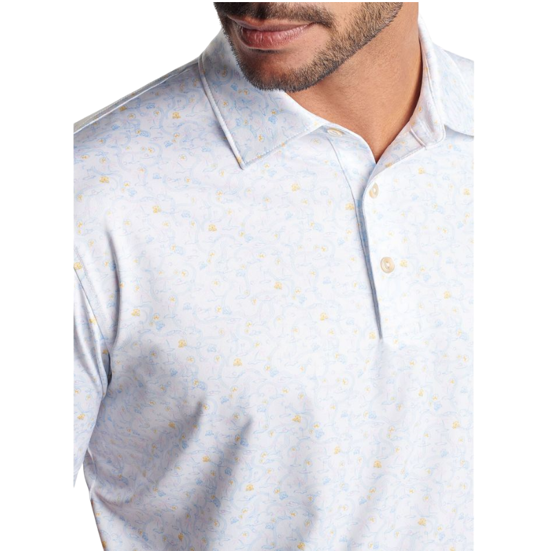 Peter Millar Men's Sandtrapped Performance Jersey Polo