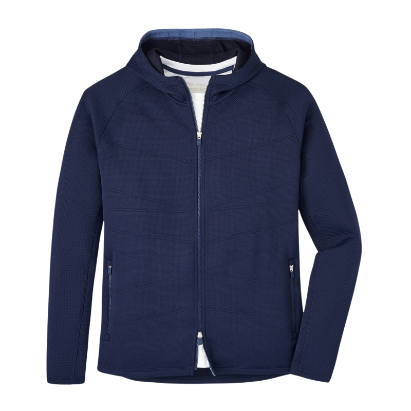 Peter Millar Men's Orion Performance Quilted Hoodie