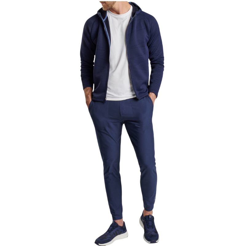 Peter Millar Men's Orion Performance Quilted Hoodie