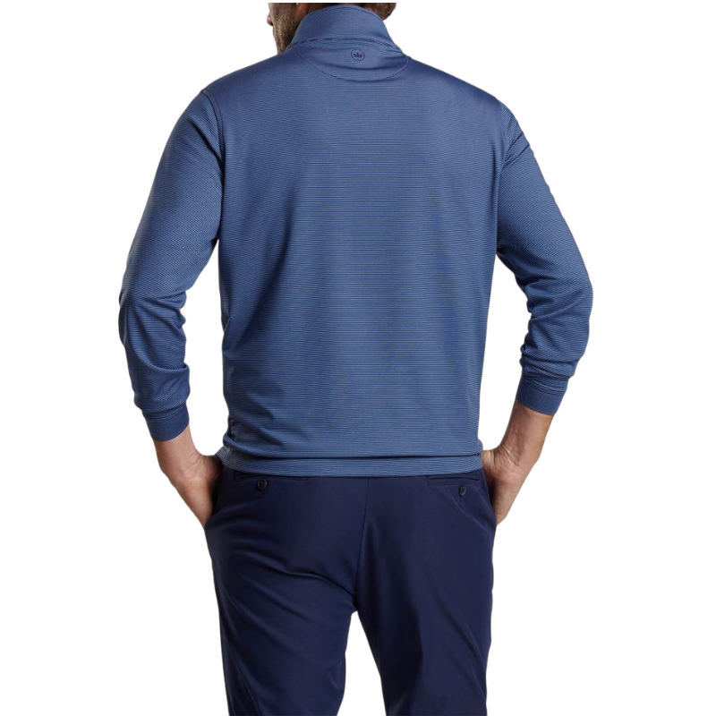 Peter Millar Men's Perth Sugar Stripe Performance Quarter-Zip