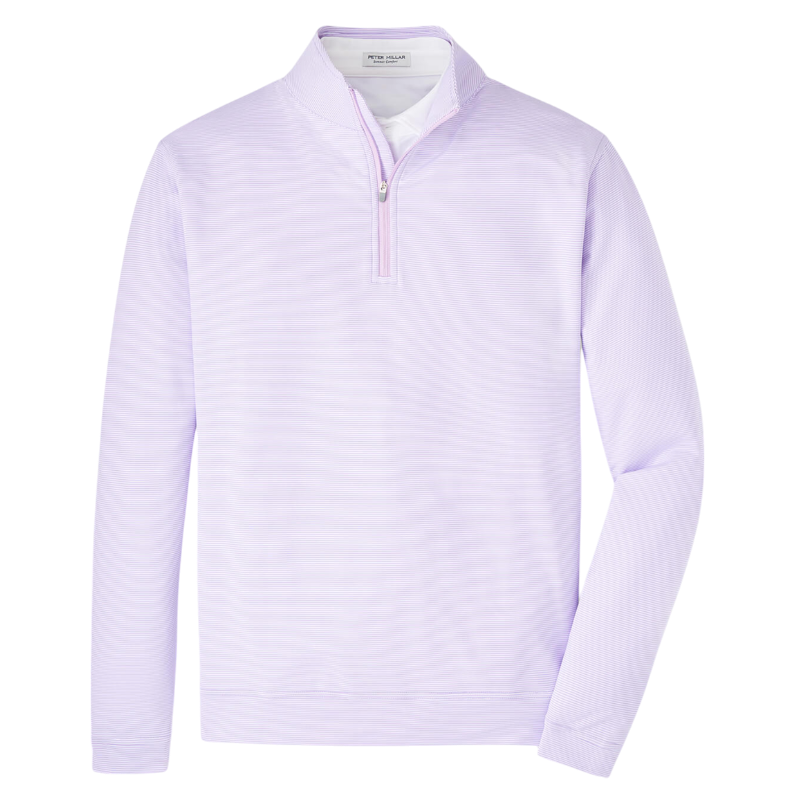 Peter Millar Men's Perth Sugar Stripe Performance Quarter-Zip