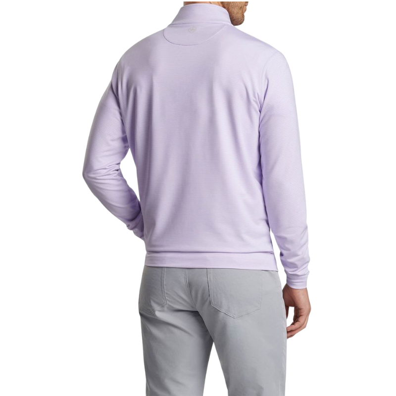 Peter Millar Men's Perth Sugar Stripe Performance Quarter-Zip