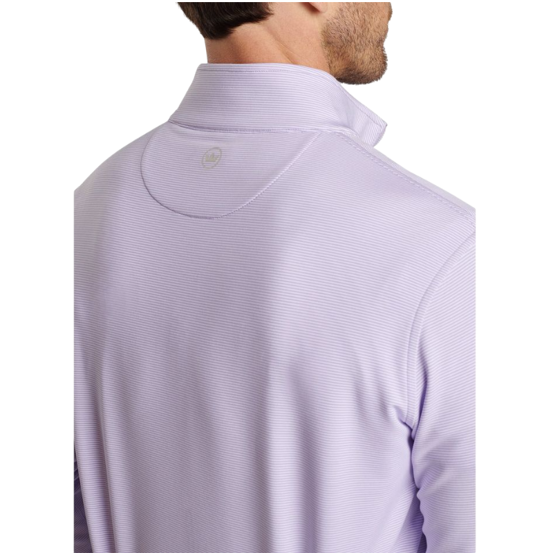 Peter Millar Men's Perth Sugar Stripe Performance Quarter-Zip