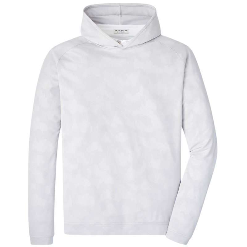 Peter Millar Men's Pine Windowpane Camo Performance Hoodie