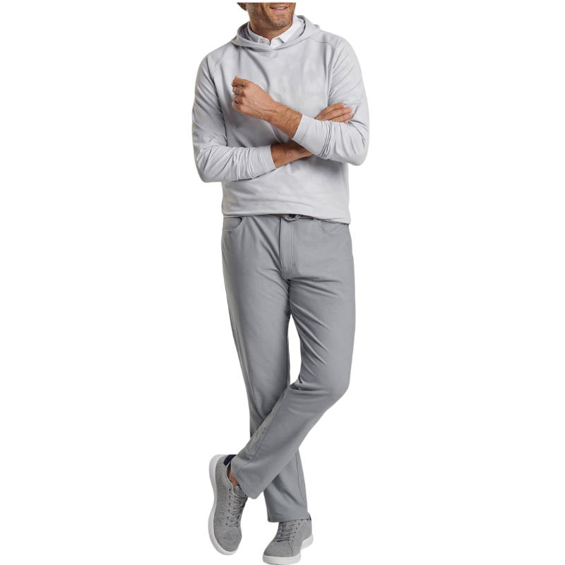 Peter Millar Men's Pine Windowpane Camo Performance Hoodie