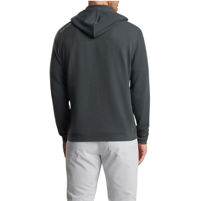 Peter Millar Men's Grid Performance Half-Zip Hoodie