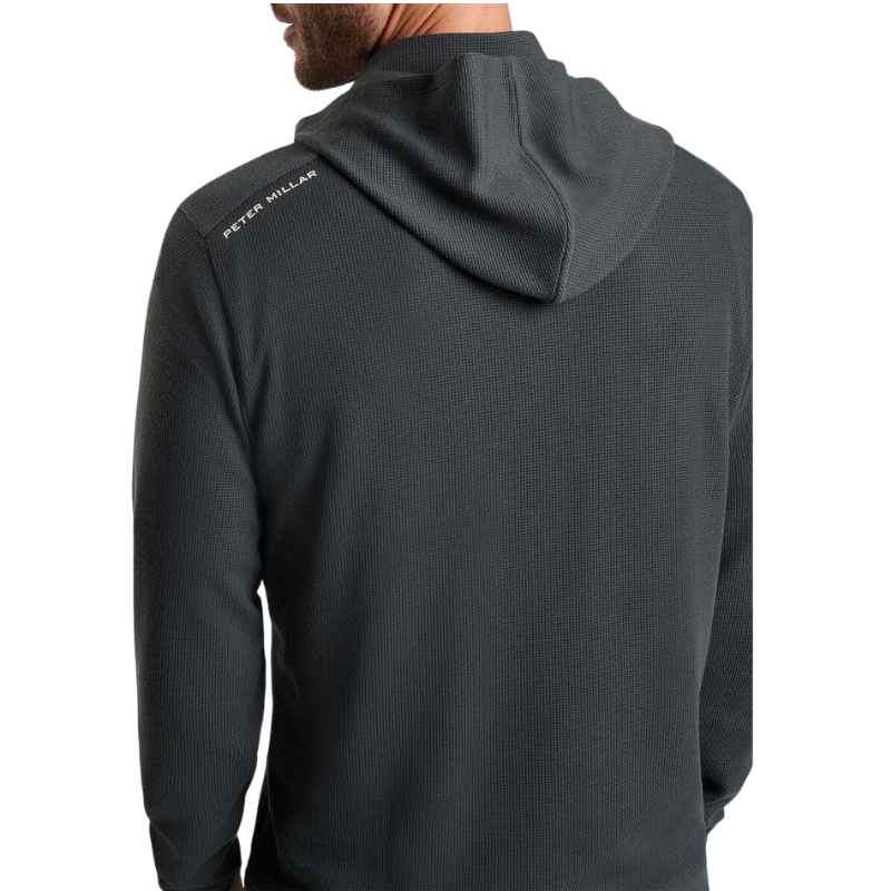 Peter Millar Men's Grid Performance Half-Zip Hoodie