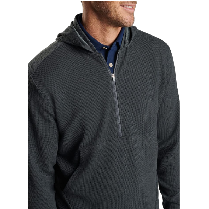 Peter Millar Men's Grid Performance Half-Zip Hoodie