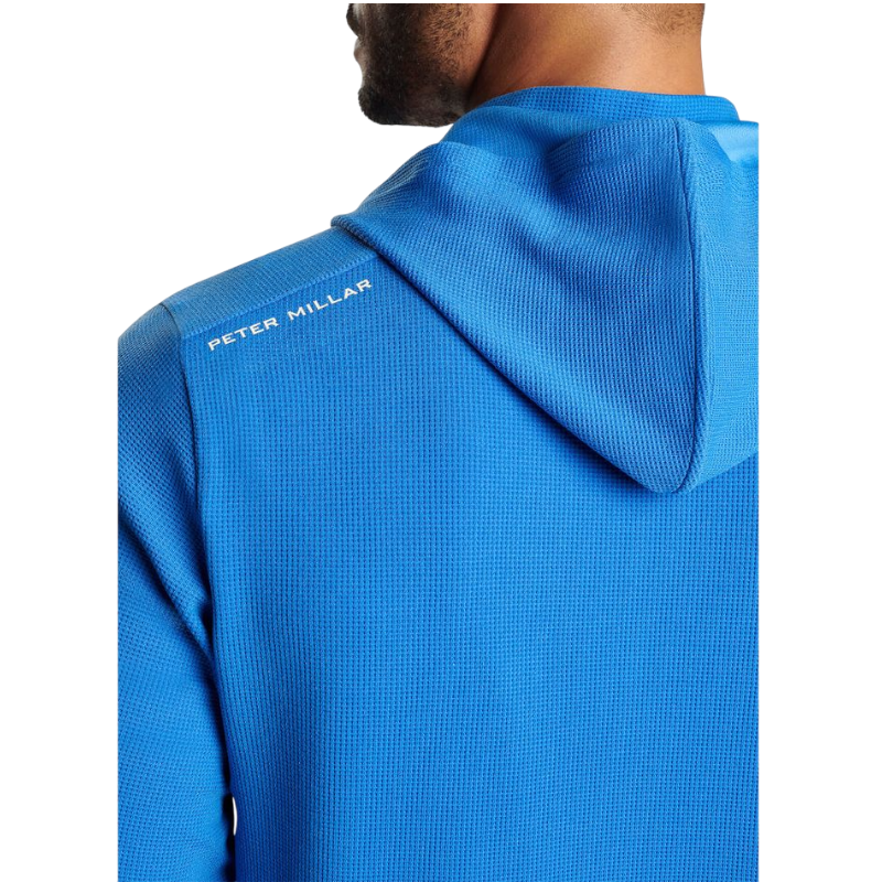 Peter Millar Men's Grid Performance Half-Zip Hoodie