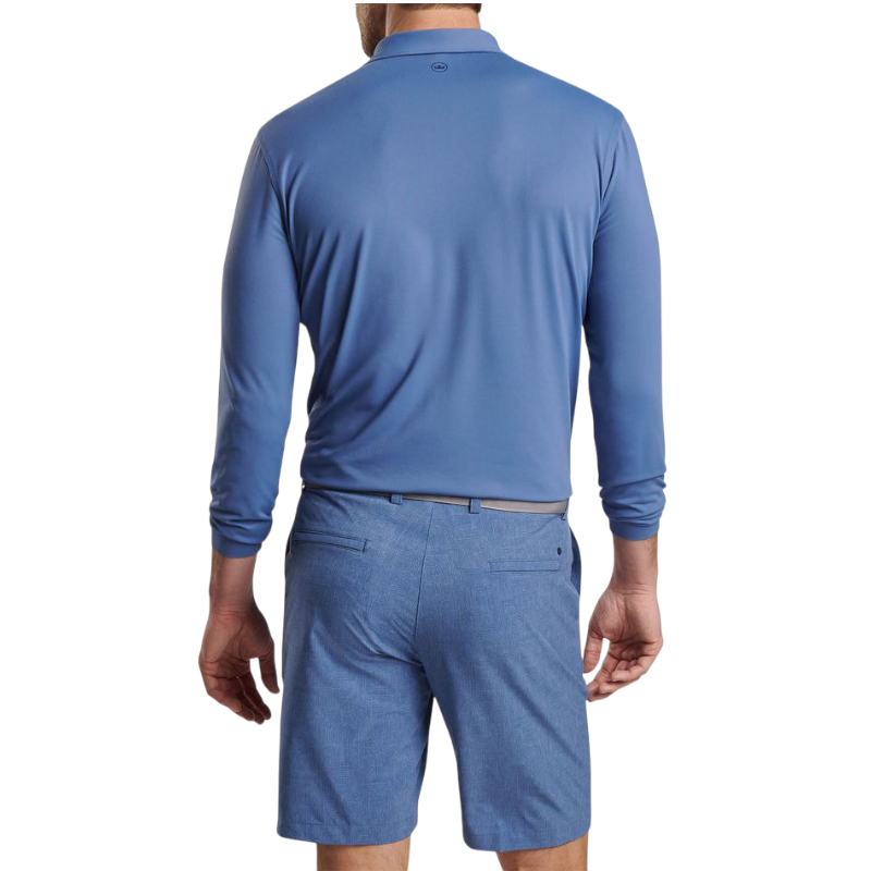 Peter Millar Men's Lyons Performance Jersey Long-Sleeve Polo