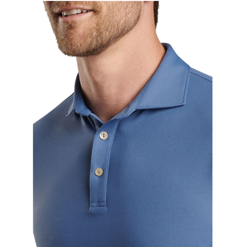Peter Millar Men's Lyons Performance Jersey Long-Sleeve Polo