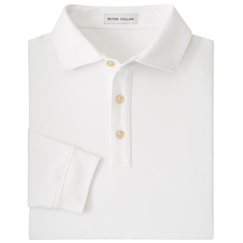 Peter Millar Men's Lyons Performance Jersey Long-Sleeve Polo