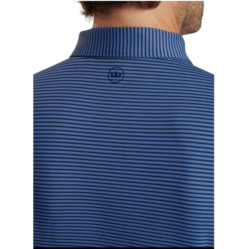 Peter Millar Men's Lyons Performance Striped Jersey Long-Sleeve Polo
