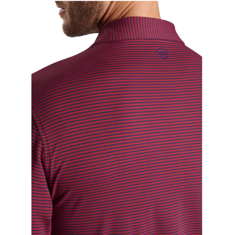 Peter Millar Men's Lyons Performance Striped Jersey Long-Sleeve Polo