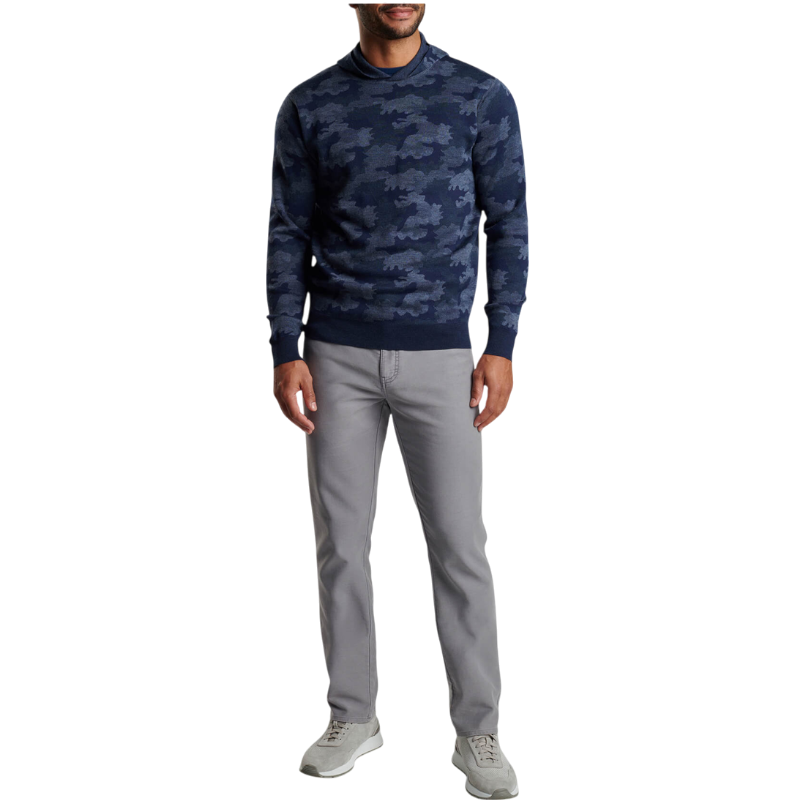 Peter Millar Men's Reversible Camo Popover Hoodie