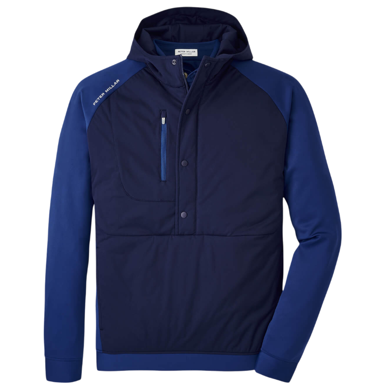 Peter Millar Men's Weld Half-Snap Hoodie