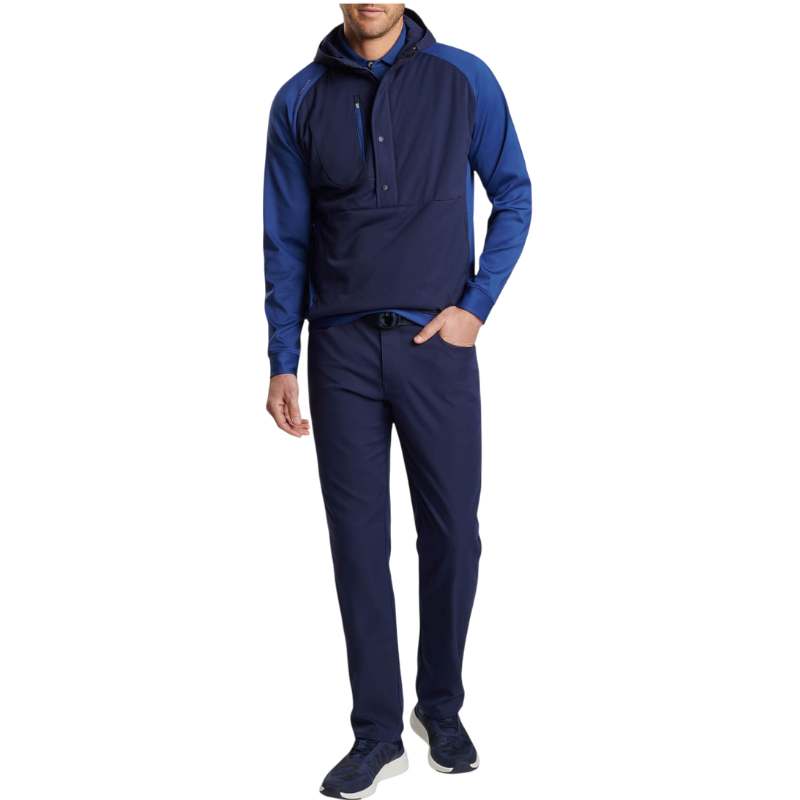 Peter Millar Men's Weld Half-Snap Hoodie