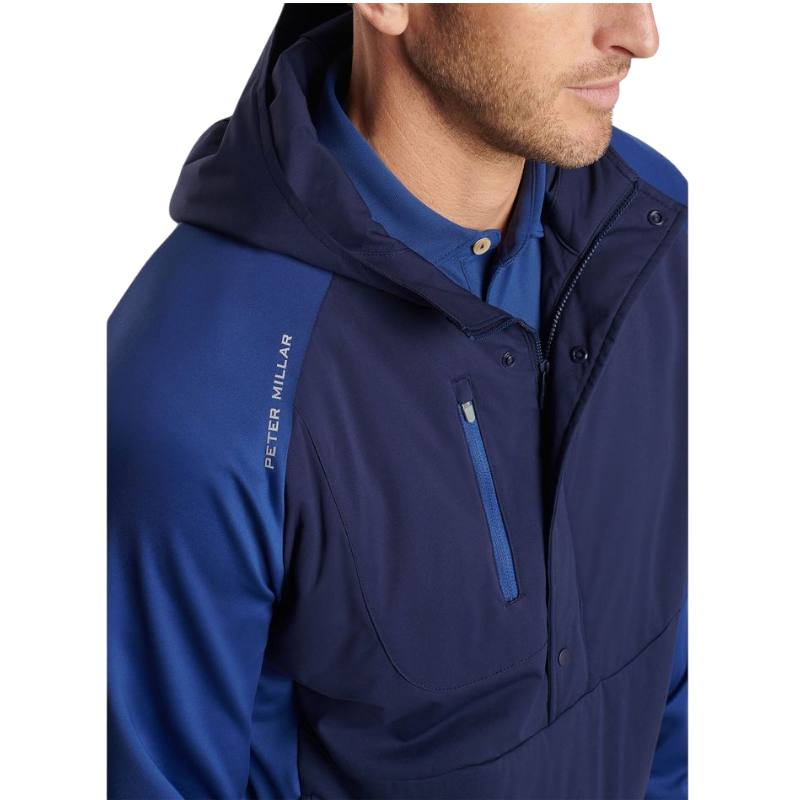 Peter Millar Men's Weld Half-Snap Hoodie