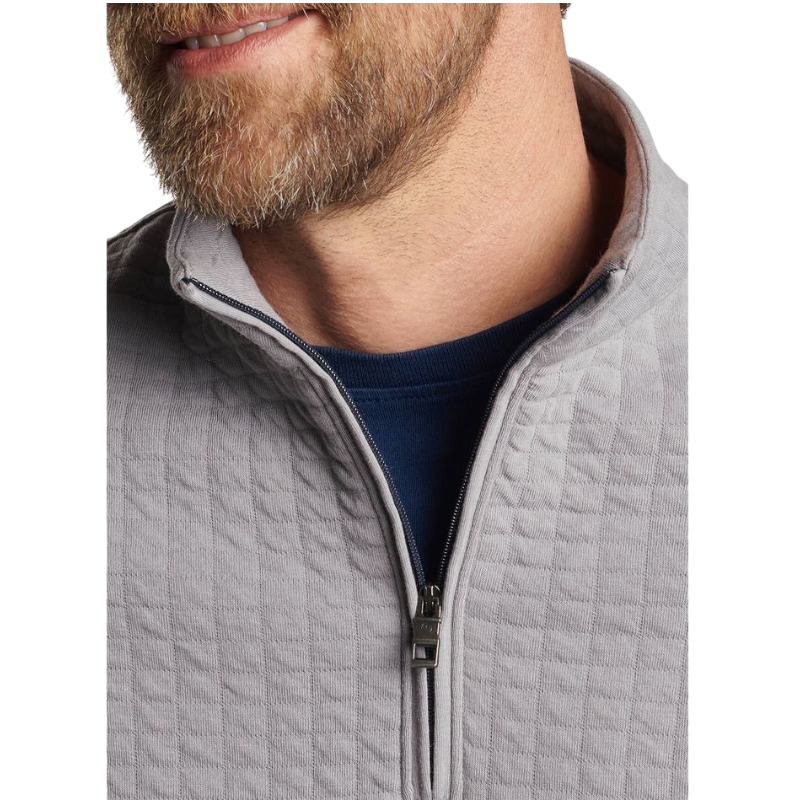 Peter Millar Men's Quad Quilted Quarter-Zip