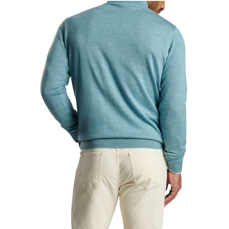 Peter Millar Men's Autumn Crest Suede Trim Quarter-Zip