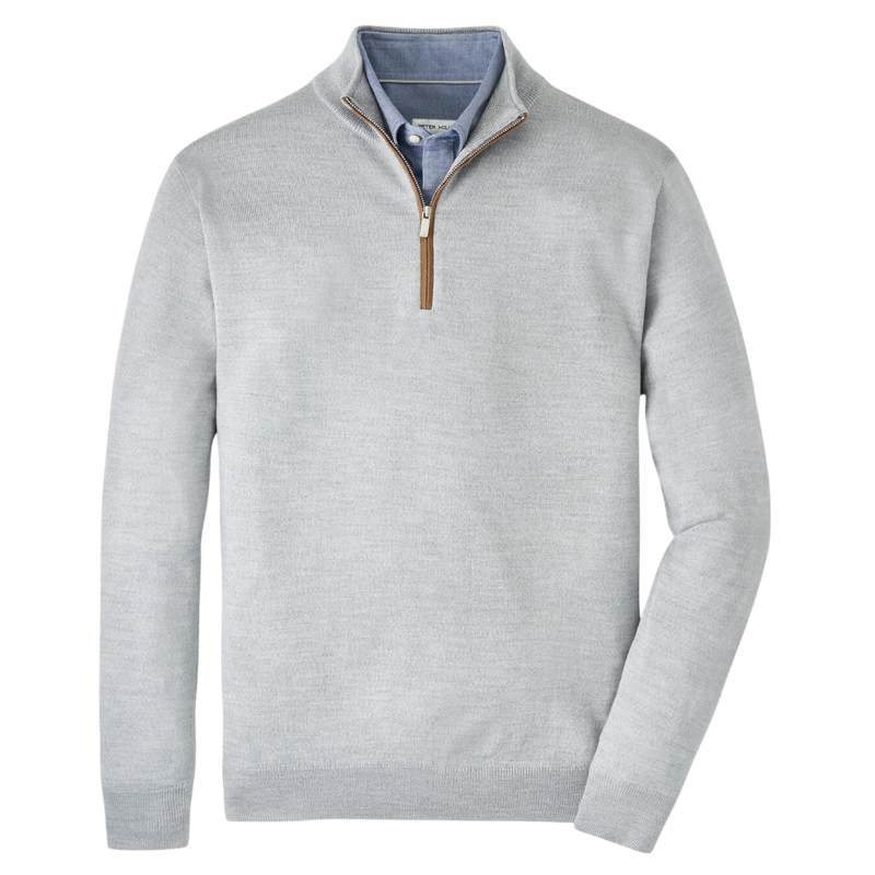 Peter Millar Men's Autumn Crest Suede Trim Quarter-Zip