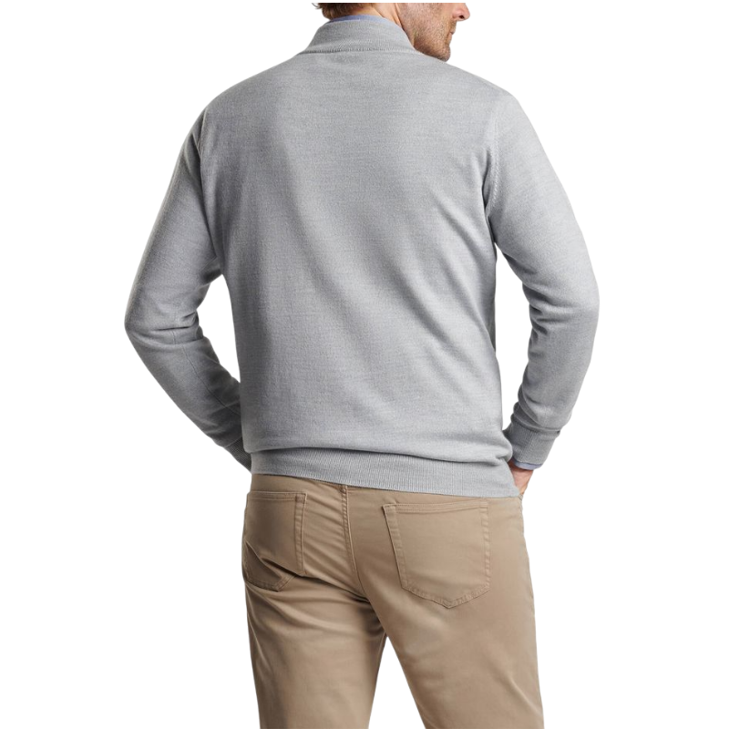 Peter Millar Men's Autumn Crest Suede Trim Quarter-Zip