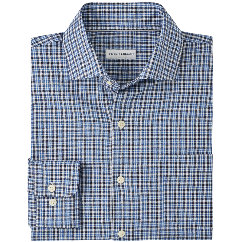 Peter Millar Men's Welland Flannelite Cotton-Stretch Sport Shirt