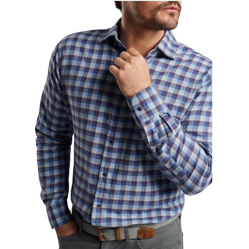 Peter Millar Men's North Bay Cotton Sport Shirt