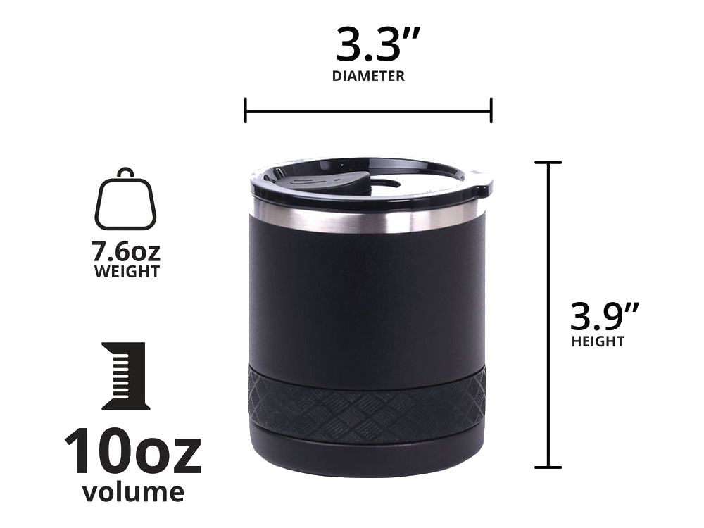 Elemental Recess 10oz Rocks Tumbler - Matte Black