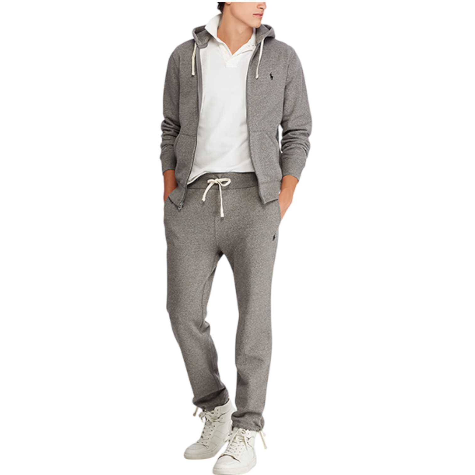 Polo Cotton Blend Fleece Hoodie