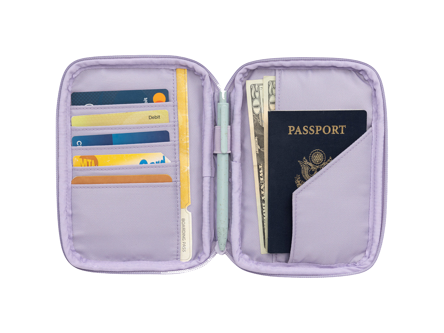Calpak Luka Zippered Passport Wallet