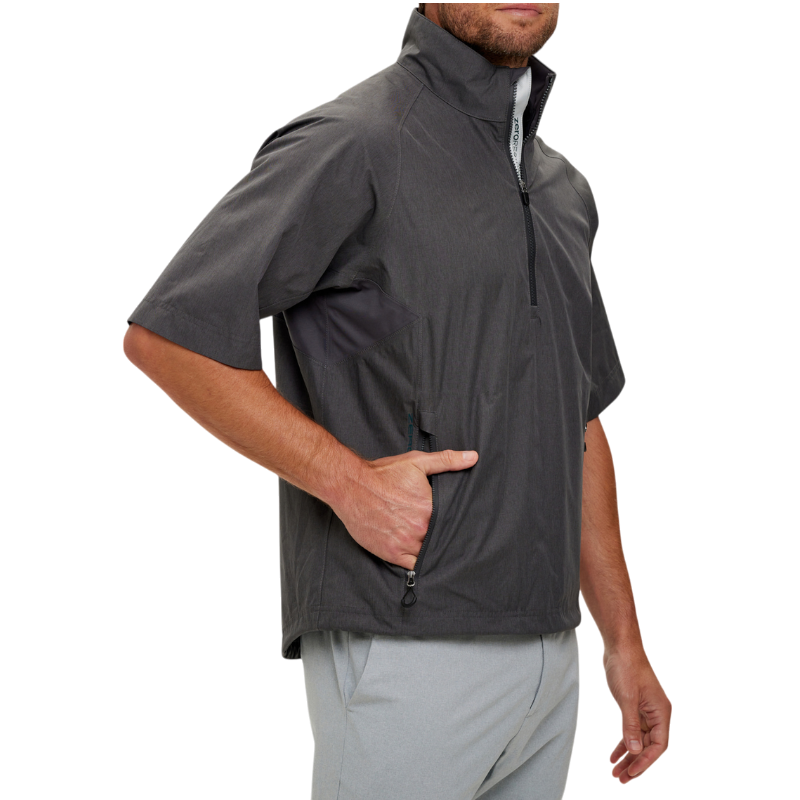 Zero Restriction Men's Power Torque Short-Sleeve Quarter-Zip