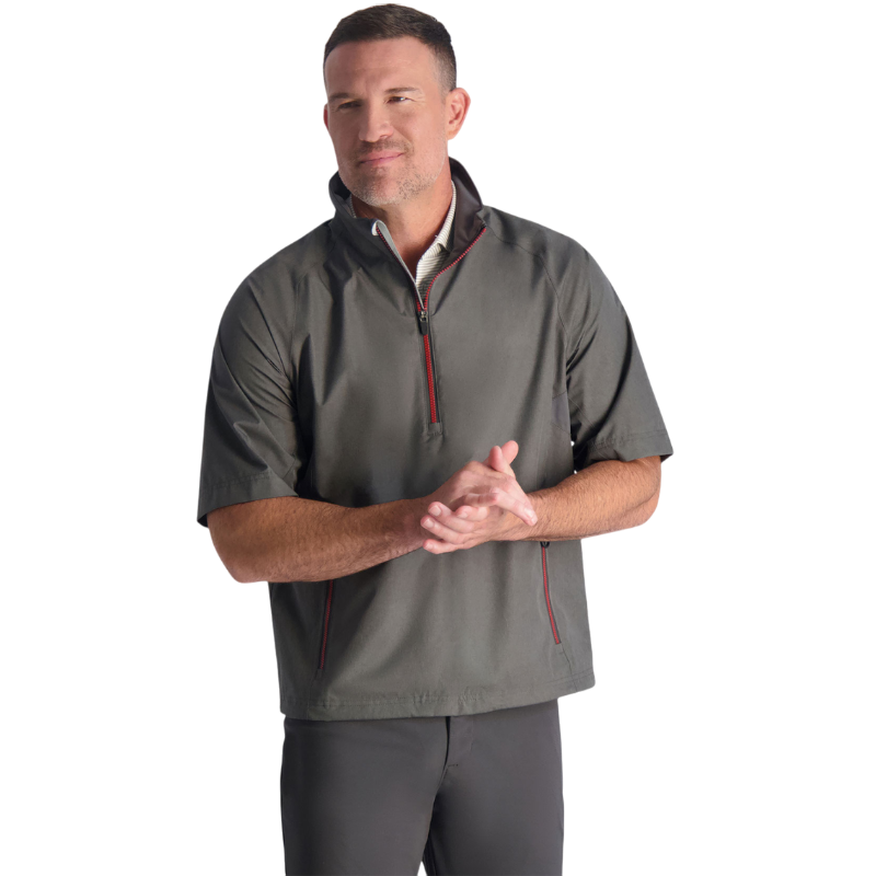 Zero Restriction Men's Power Torque Short-Sleeve Quarter-Zip