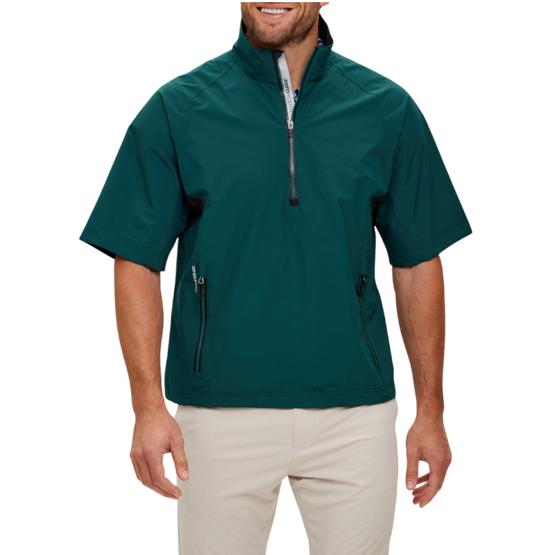Zero Restriction Men's Power Torque Short-Sleeve Quarter-Zip
