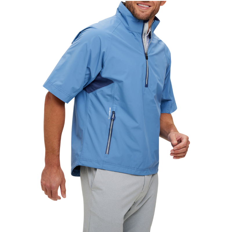 Zero Restriction Men's Power Torque Short-Sleeve Quarter-Zip