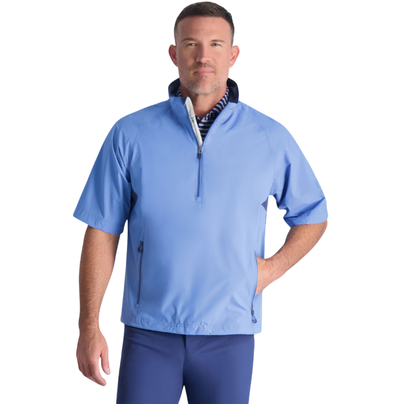 Zero Restriction Men's Power Torque Short-Sleeve Quarter-Zip