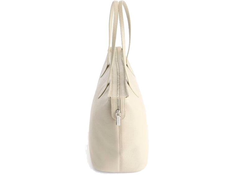 Pebbled Grain Wide Tote Bag with Wristlet